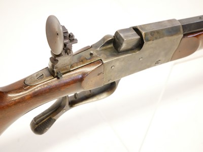 Lot 36 - German 8.15 x 46 falling block target rifle,...