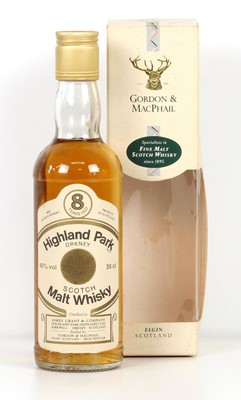 Lot 187 - 1 x 35cl. Half bottle Highland Park 8 Year Old Gordon and MacPhail