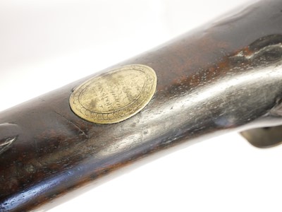 Lot 22 - Flintlock sporterised musket or officers fusil...