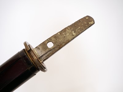 Lot 126 - Japanese Tanto, 27cm cutting edge, 3mm sori,...