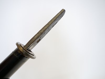 Lot 126 - Japanese Tanto, 27cm cutting edge, 3mm sori,...