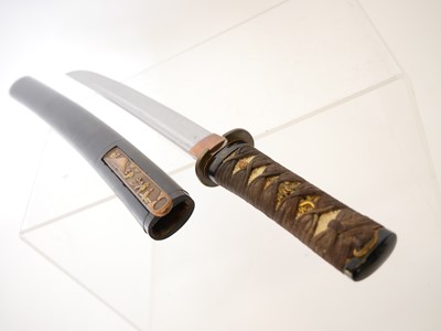 Lot 126 - Japanese Tanto, 27cm cutting edge, 3mm sori,...