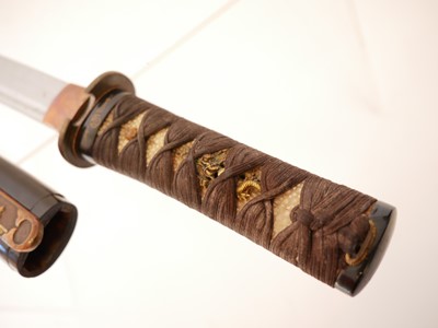 Lot 126 - Japanese Tanto, 27cm cutting edge, 3mm sori,...