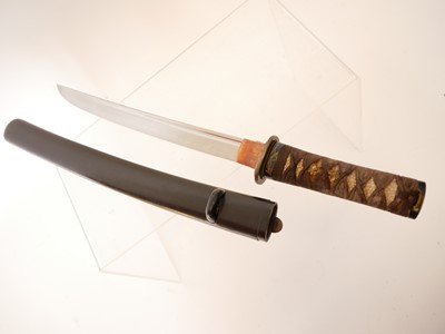 Lot 126 - Japanese Tanto, 27cm cutting edge, 3mm sori,...