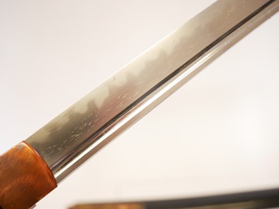 Lot 126 - Japanese Tanto, 27cm cutting edge, 3mm sori,...