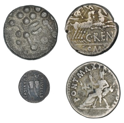 Lot 2 - Four Ancient AR and Base Silver Coins