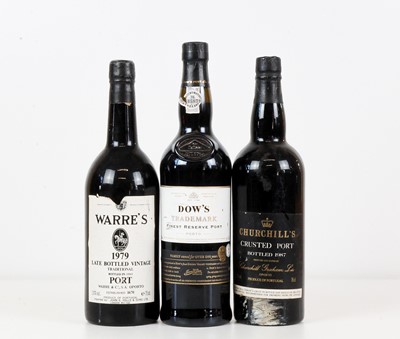 Lot 92 - Three bottles of port
