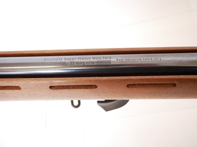 Lot 355 - Anschutz Super - Match 1913 .22lr bolt action...