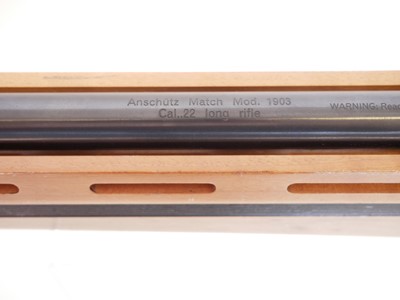 Lot 360 - Anschutz Match Model 1903 .22lr bolt action...