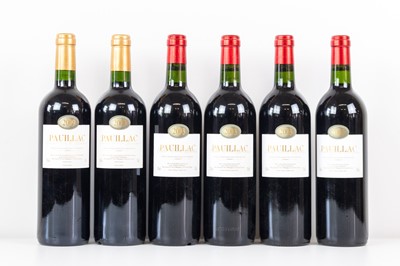 Lot 22 - 6 bottles Mixed Vintages Lot Pauillac ‘Ulysse Cazabonne’