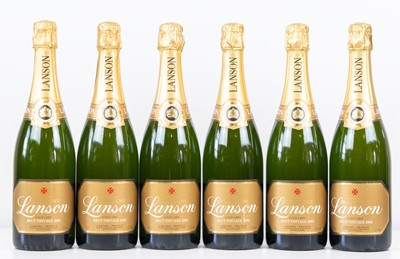 Lot 74 - 6 bottles Champagne Lanson “Gold Label Brut” Vintage 2002