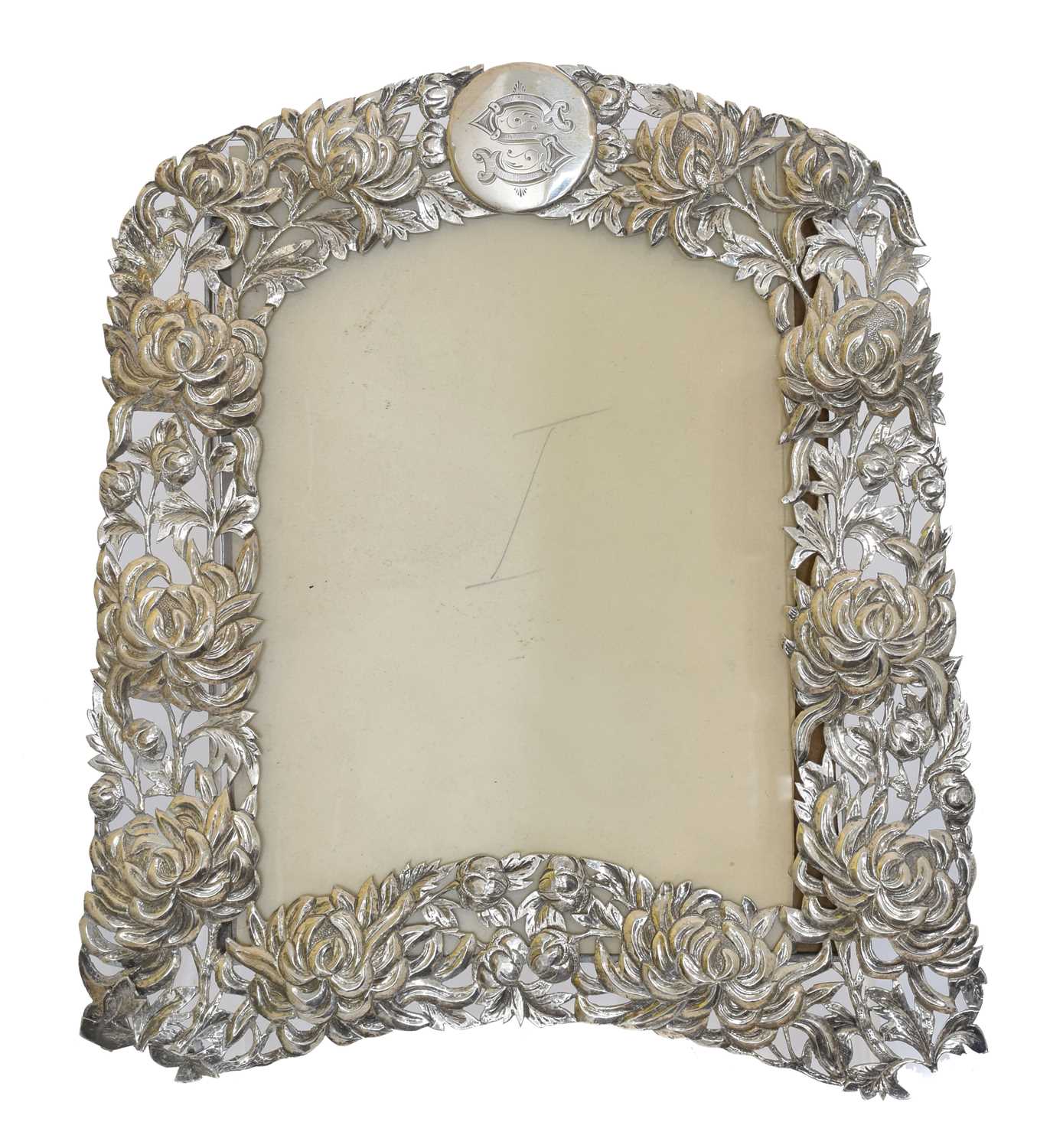 Lot 64 - An early 20th century Chinese export silver frame.