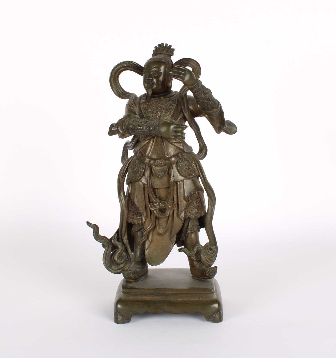 Lot 51 - A Chinese Bronze Figure of Guan Yu