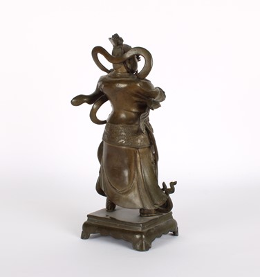 Lot 51 - A Chinese Bronze Figure of Guan Yu