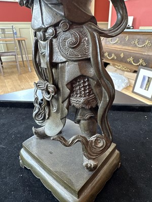 Lot 51 - A Chinese Bronze Figure of Guan Yu