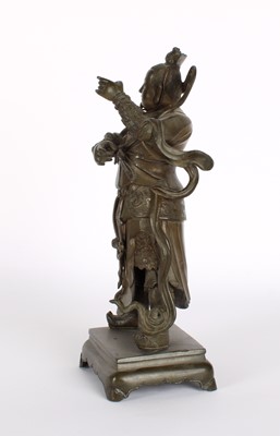 Lot 51 - A Chinese Bronze Figure of Guan Yu