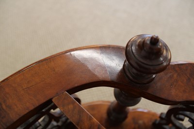 Lot 167 - A Victorian Burr Walnut Canterbury