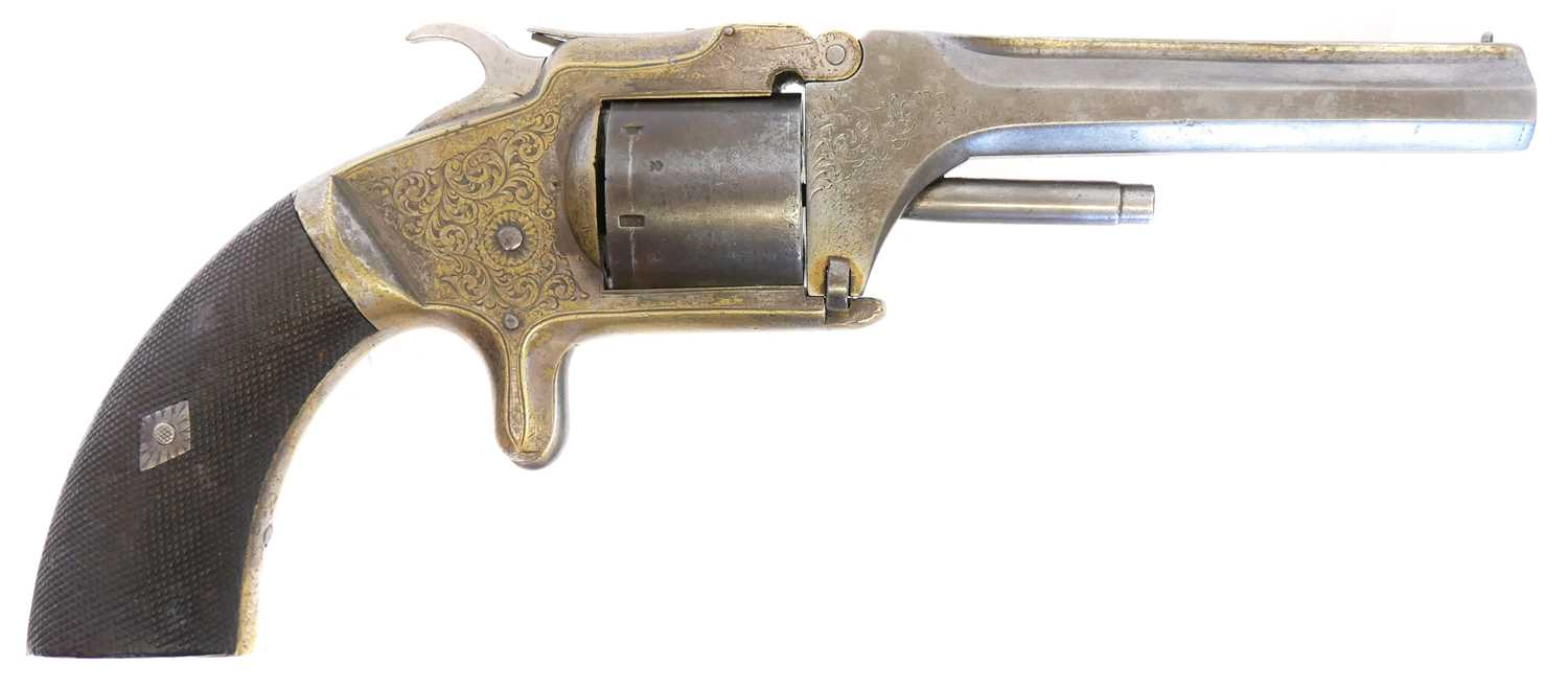 Lot 19 - Unusual Smith and Wesson type .32 rimfire...
