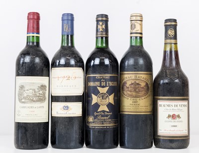 Lot 5 - 5 bottles Mixed Lot Mature Claret
