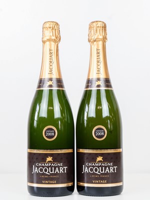 Lot 82 - 2 bottles Champagne Jacquart Vintage 2008