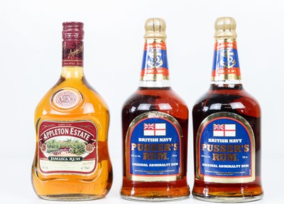 Lot 198 - 3 bottles Mixed Lot Fine Jamaica and Pussers Rum