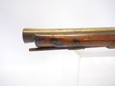 Lot 25 - Flintlock blunderbuss, 16inch brass barrel...