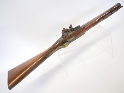 Lot 25 - Flintlock blunderbuss, 16inch brass barrel...