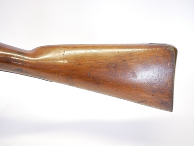 Lot 25 - Flintlock blunderbuss, 16inch brass barrel...