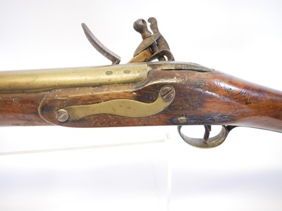 Lot 25 - Flintlock blunderbuss, 16inch brass barrel...