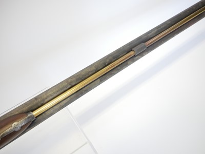 Lot 84 - Percussion 18 bore double barrel shotgun,...