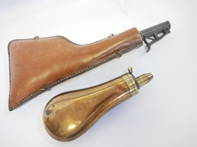 Lot 84 - Percussion 18 bore double barrel shotgun,...