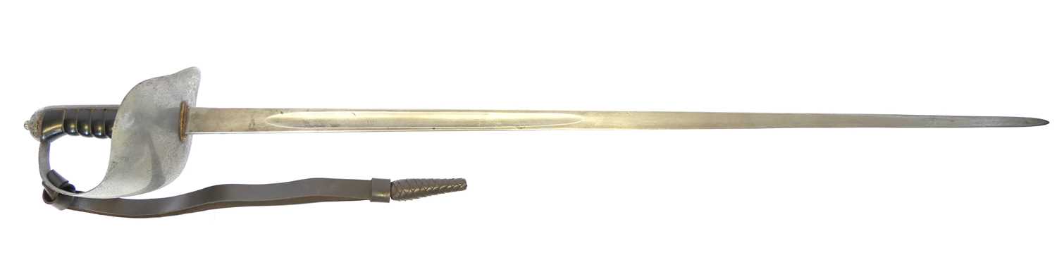 Lot 161 - City of London Yeomanry sword, 34inch fullered...
