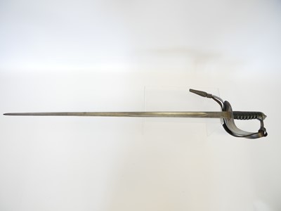 Lot 161 - City of London Yeomanry sword, 34inch fullered...