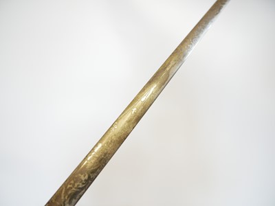 Lot 165 - Two court swords, one with the majority of the...