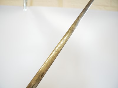 Lot 165 - Two court swords, one with the majority of the...