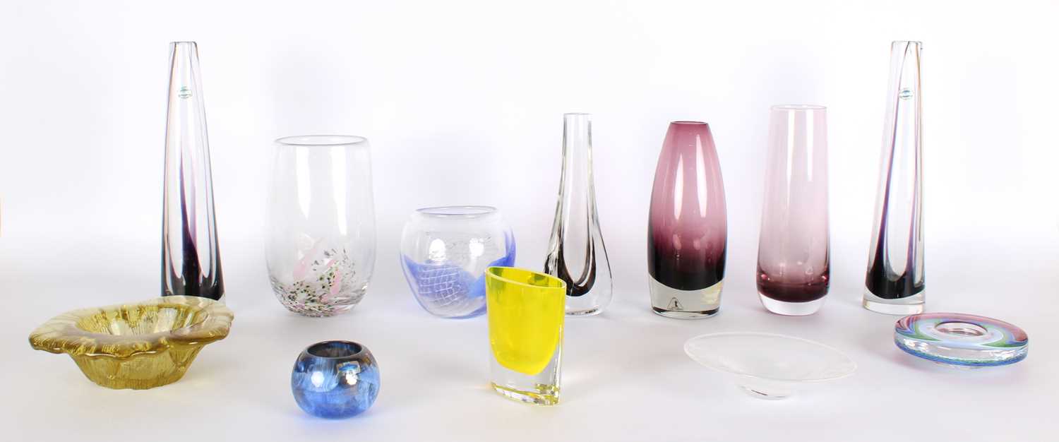 Lot 20 - Group of Scandinavian Mid-Century Art Glass