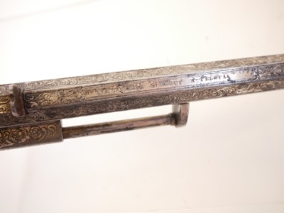 Lot 16 - Scholberg, Gadet fully engraved silver plated...