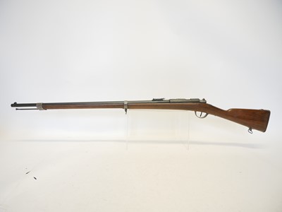 Lot 37 - French Gras M.12874 11mm bolt action rifle,...
