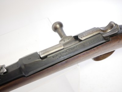 Lot 37 - French Gras M.12874 11mm bolt action rifle,...