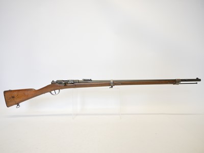 Lot 37 - French Gras M.12874 11mm bolt action rifle,...