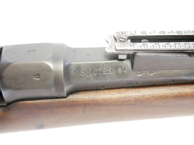 Lot 37 - French Gras M.12874 11mm bolt action rifle,...