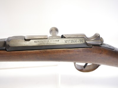 Lot 37 - French Gras M.12874 11mm bolt action rifle,...