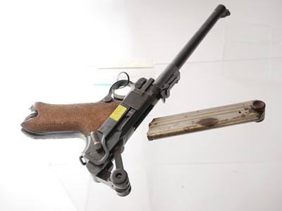 Lot 113 - Deactivated German WWI DWM Artillery Luger 9mm...