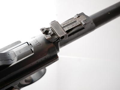 Lot 113 - Deactivated German WWI DWM Artillery Luger 9mm...