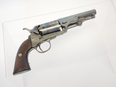 Lot 51 - Belgian percussion pocket revolver, serial...