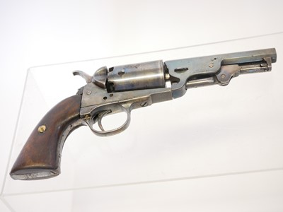 Lot 51 - Belgian percussion pocket revolver, serial...