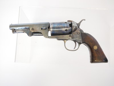 Lot 51 - Belgian percussion pocket revolver, serial...