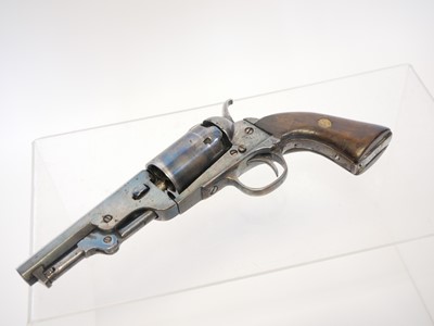 Lot 51 - Belgian percussion pocket revolver, serial...