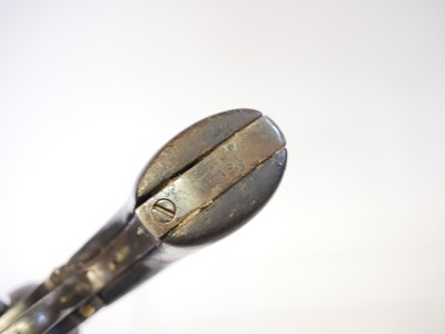 Lot 51 - Belgian percussion pocket revolver, serial...