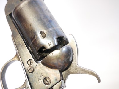 Lot 51 - Belgian percussion pocket revolver, serial...